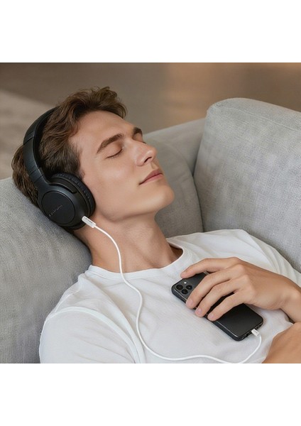 AX102 Type-C To 3.5mm Aux Audio Kablo 1m Beyaz indirimleri