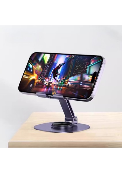 Go Des GD-HD373 Ayarlanabilir Katlanabilir 360 Derece Dönebilen Telefon ve Tablet Standı Siyah