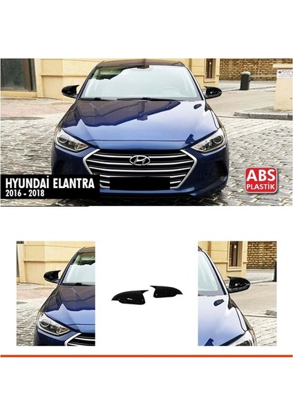 Hyundai Elantra / 2016-2018 (Sinyalsiz) Uyumu Batman Yarasa Ayna Kapağı