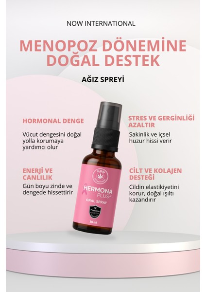 Hermona Plus+ Menopoz Dönemi Destekleyici Doğal Ağız Spreyi – 30 ml fiyatları