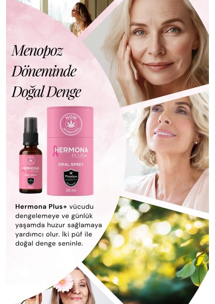 Hermona Plus+ Menopoz Dönemi Destekleyici Doğal Ağız Spreyi – 30 ml modelleri