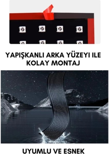 70 70CM 2'li Şeytan LED Gözler Animasyonlu Araba,kamyon,otobüs Kumandalı Esnek Ön Arka Cam Rgb Ekran fırsatları