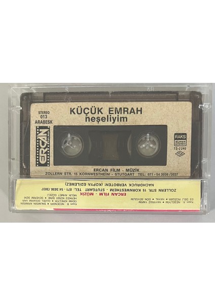 Küçük Emrah Neşeliyim Ercan Alman Baskı Kaset (Orijinal Ercan Alman Kağıt Baskı Kaset) fiyatları
