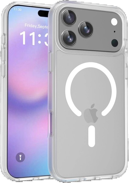 Bfs Apple iPhone 17 Pro Max Jota Magsafe Kapak - Şeffaf