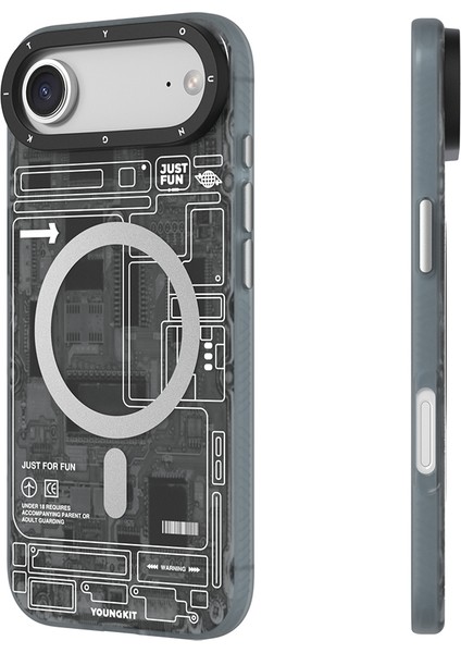 iPhone 17 Air Uyumlu Kılıf M-Safeli Kamera Denetim Butonlu Youngkit Technology Serisi Kapak Siyah fiyatları