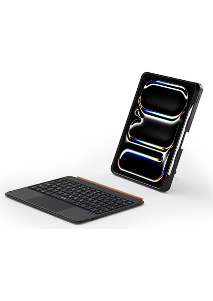 iPad Air 10.9 2020 (4.nesil) Wiwu MK-007 Combo Pro Kalem Bölmeli Klavyeli Standlı Kılıf Siyah modelleri