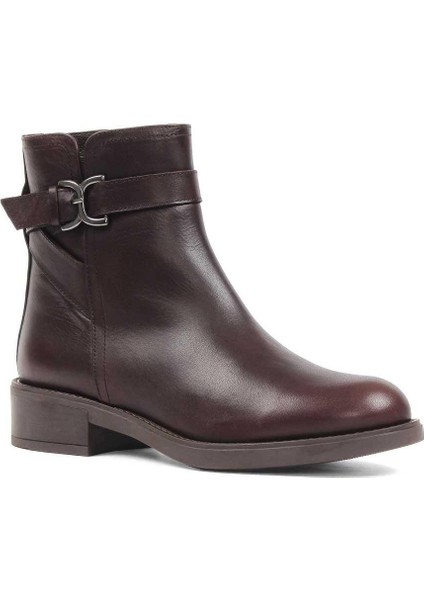 Kadın Kahverengi Fermuarlı Toka Detaylı Deri Bot fırsatları