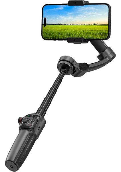 WI-SE016 Yapay Zeka Destekli Canlı Yayın Dolgu Işıklı Gimbal Stabilizatör Sabitleyici Siyah fiyatları