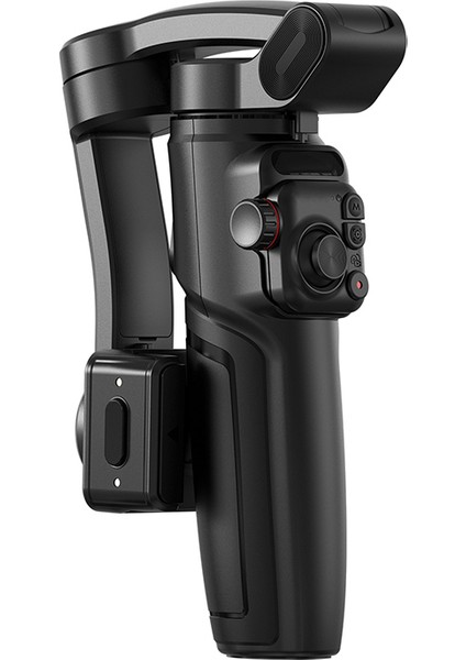 WI-SE016 Yapay Zeka Destekli Canlı Yayın Dolgu Işıklı Gimbal Stabilizatör Sabitleyici Siyah