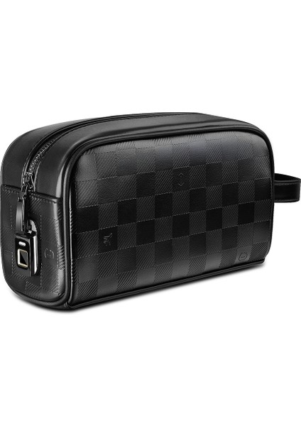 Phantom Serisi Parmak Izi Kilitli Çok Fonksiyonlu Taşınabilir Mobil Aksesuar Çantası Siyah fiyatları