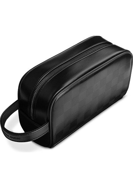 Phantom Serisi Parmak Izi Kilitli Çok Fonksiyonlu Taşınabilir Mobil Aksesuar Çantası Siyah fırsatları