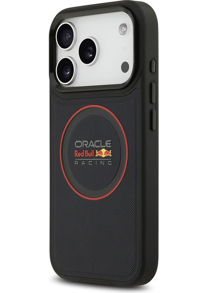 iPhone 17 Pro Kılıf Redbull Lisanslı M-Safeli Kırmızı Halka ve Logo Kabartmalı Pu Deri Kapak Siyah fiyatları