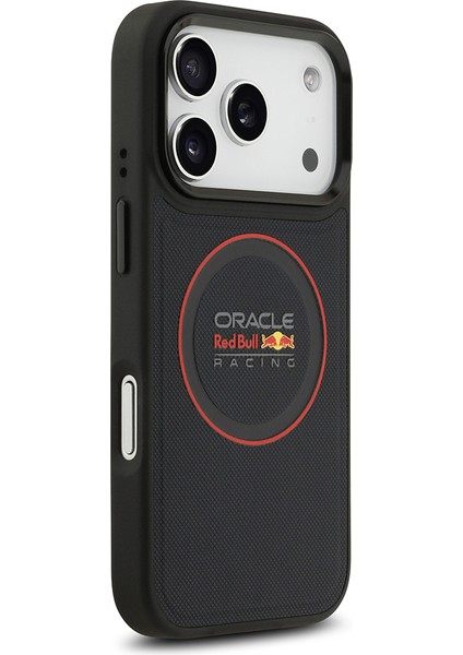 iPhone 17 Pro Kılıf Redbull Lisanslı M-Safeli Kırmızı Halka ve Logo Kabartmalı Pu Deri Kapak Siyah fırsatları