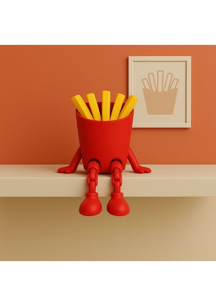 - Sevimli Fast Food Köşesi 3’lü Biblo Seti - Hamburger - Patates Kızartması - Peynir - Dekoratif Obje fırsatları