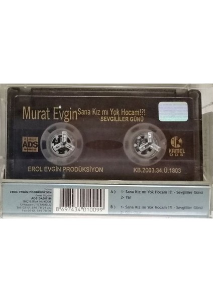 Murat Evgin – Sana Kız Mı Yok Hocam!?! Sevgililer Günü – Kaset – 2003- Ambalajında fiyatları