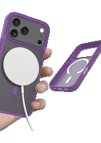 Bfs Apple iPhone 17 Pro Max Jota Magsafe Kapak - Derin Mor modelleri