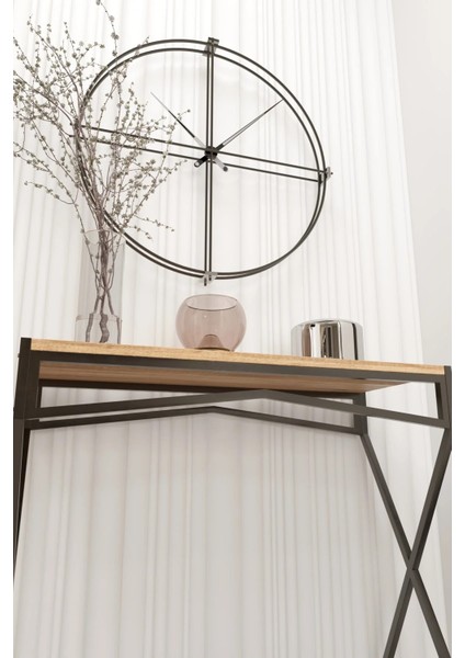 Dresuar Metal Ayaklı Çam Ahşap Raflı Dekoratif Çok Amaçlı 2 Raflı Düzenleyici Mutfak Düzenleyici fırsatları