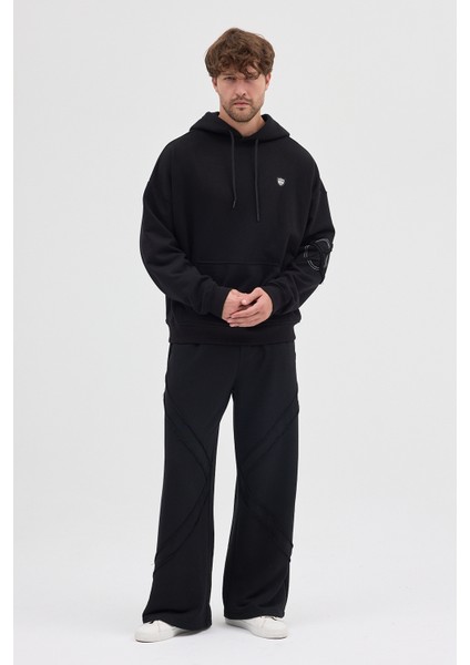 Unisex Rahat Bol Kesim "Vortex" Eşofman