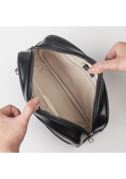 Phantom Serisi Numerik Kilitli Yandan Fermuarlı Taşınabilir Mobil Aksesuar Çantası Siyah indirimleri