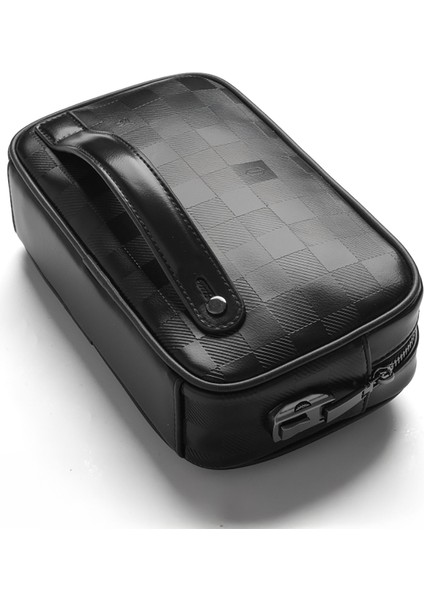 Phantom Serisi Numerik Kilitli Yandan Fermuarlı Taşınabilir Mobil Aksesuar Çantası Siyah
