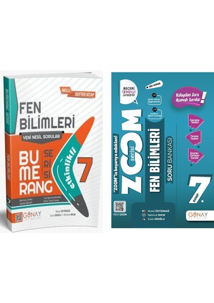 7. Sınıf Fen Bilimleri Etkinlikli Bumerang Serisi ve Soru Bankası Seti 2 Kitap