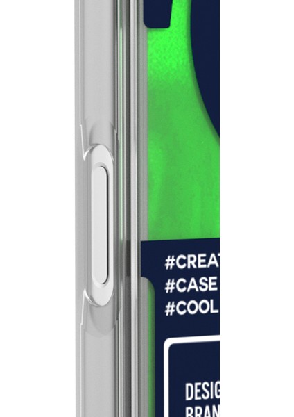 iPhone 17 Pro Max Uyumlu Kılıf M-Safeli Parlak Kumlu Sıvılı Galaxy Fantasy Serisi Kapak Yeşil