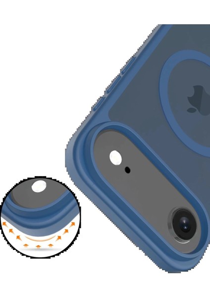 Bfs Apple iPhone 17 Air Jota Magsafe Kapak - Lacivert modelleri