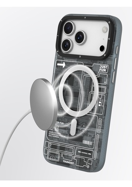 iPhone 17 Pro Max Uyumlu Kılıf M-Safeli Kamera Denetim Butonlu Youngkit Technology Seri Kapak Siyah fırsatları