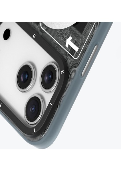 iPhone 17 Pro Max Uyumlu Kılıf M-Safeli Kamera Denetim Butonlu Youngkit Technology Seri Kapak Siyah