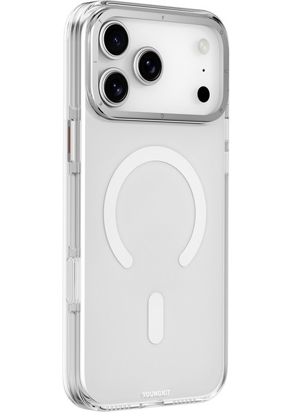 iPhone 17 Pro Uyumlu Kılıf M-Safe Şarj Özellikli Şeffaf Youngkit Crystal Shield Serisi Kapak Şeffaf fiyatları