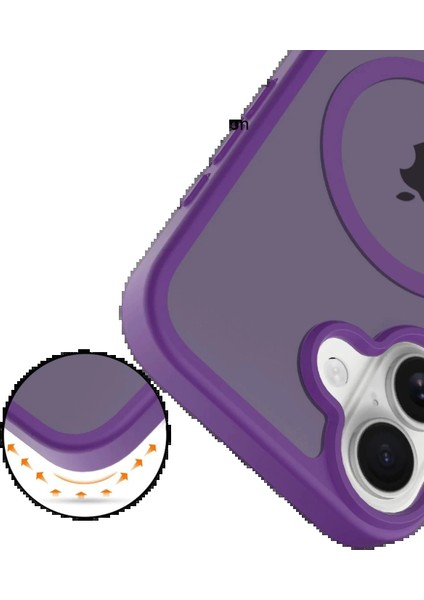 Bfs Apple iPhone 17 Jota Magsafe Kapak - Derin Mor modelleri