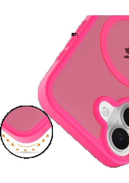 Bfs Apple iPhone 17 Jota Magsafe Kapak - Rose modelleri