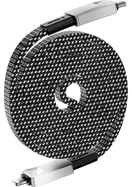 WI-C077 Cyberlink Serisi Type-C To Lightning Hızlı Şarj Özellikli Şarj Kablosu 27W 1m Gümüş fırsatları