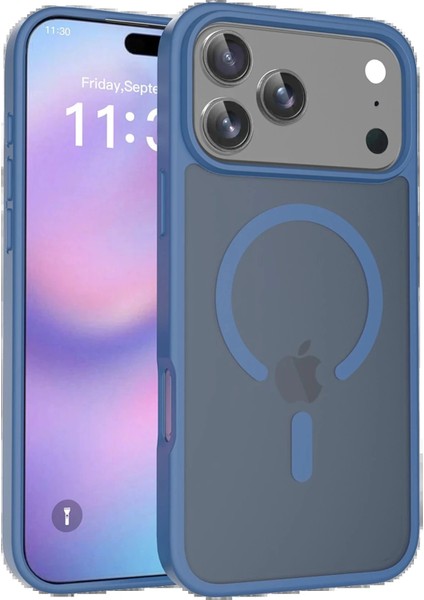 Bfs Apple iPhone 17 Pro Jota Magsafe Kapak - Lacivert