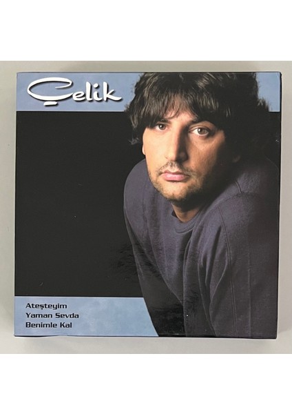 Çelik 3 Cdlik Box Set Ateşteyim - Yaman Sevda - Benimle Kal 3 CD (Orijinal Dönem Baskı Cd)