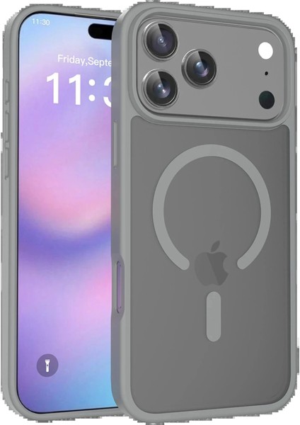 Bfs Apple iPhone 17 Pro Max Jota Magsafe Kapak - Titan Gri