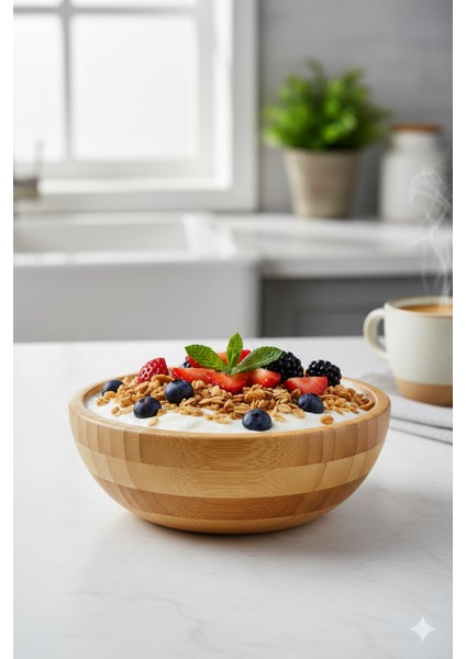 Bambu Salata Kasesi Büyük Boy Ahşap Servis & Sunum Tabağı | Meyve, Kahvaltılık, Çerez Kasesi fiyatları