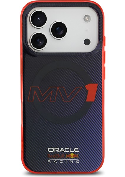 iPhone 17 Pro Kılıf Redbull Lisanslı M-Safeli Çift Katmanlı Çizgi Desenli Sert Pc Mv Kapak Lacivert modelleri