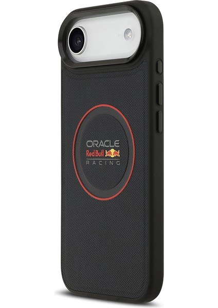 iPhone 17 Air Kılıf Redbull Lisanslı M-Safeli Kırmızı Halka ve Logo Kabartmalı Pu Deri Kapak Siyah fiyatları