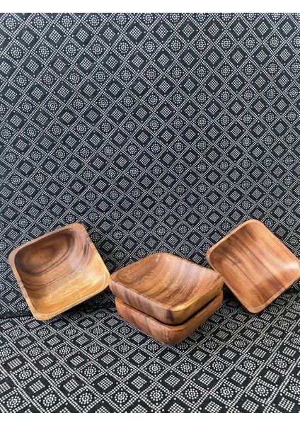 4'lü Akasya Ağacından Çerezlik Sunumluk Büyük Boy