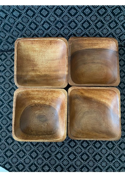 4'lü Akasya Ağacından Çerezlik Sunumluk Büyük Boy modelleri