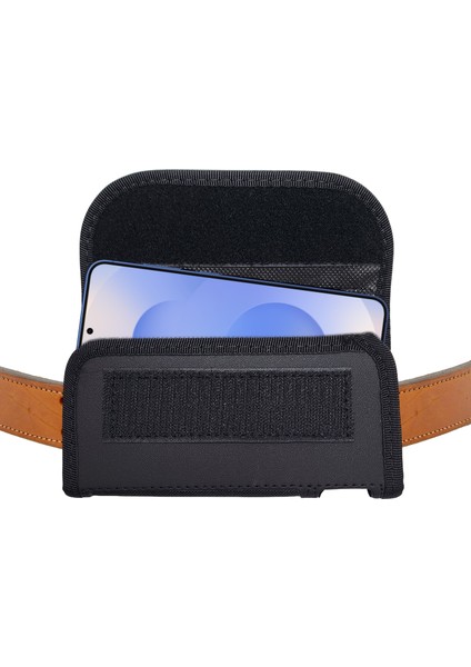 Realme X2 Kemer Kılıfı 17CM Mıknatıslı Kapaklı Suni Deri Yan