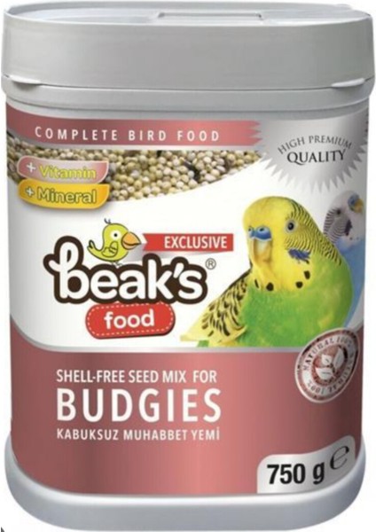 Beaks Kabuksuz Muhabbet Kuşu Yemi 750GR.