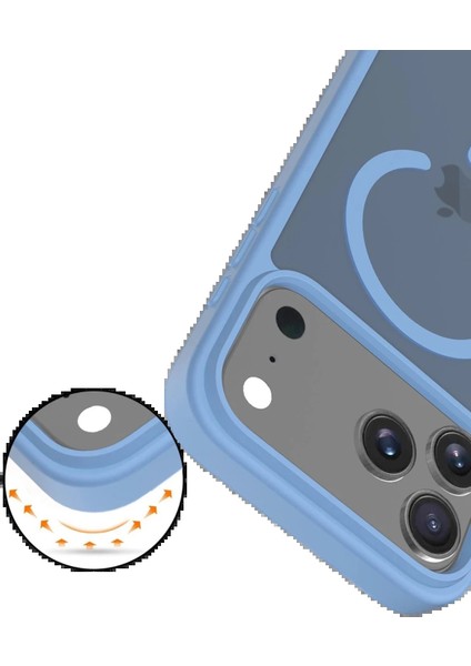 Bfs Apple iPhone 17 Pro Max Jota Magsafe Kapak - Açık Mavi fiyatları