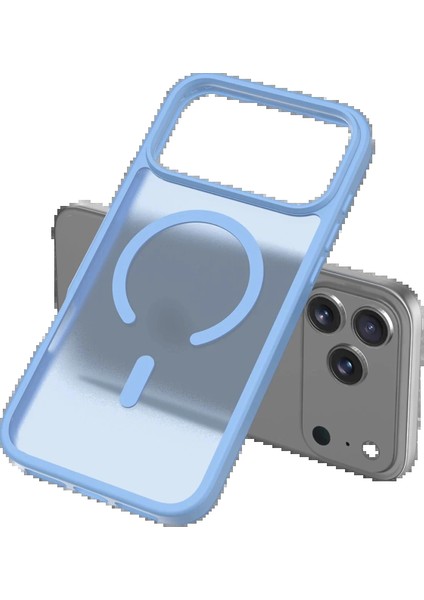 Bfs Apple iPhone 17 Pro Max Jota Magsafe Kapak - Açık Mavi modelleri