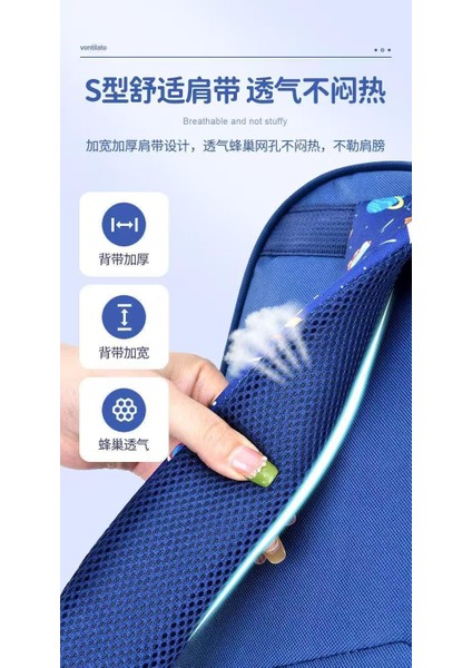 Çocukların Omuz Çantası Karikatür 3D Stereoskopik Astronot Schoolbag Su Geçirmez Çocuk Sırt Çantası Küçük Çocuk Rüya Ilköğretim Okul Kilosu: Mavi (Yurt Dışından) fırsatları