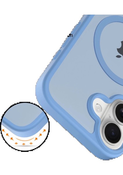 Bfs Apple iPhone 17 Jota Magsafe Kapak - Açık Mavi modelleri