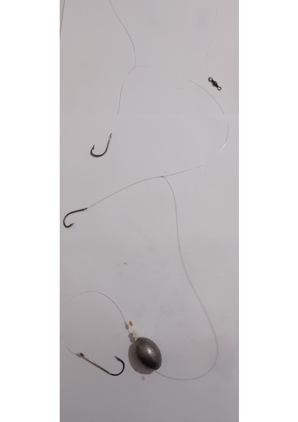 3 Iğneli Gezer Kurşunlu Eğriliman Çipura Hazır Takım 80GR