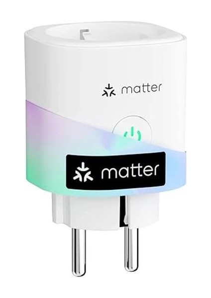 Meross Matter Akıllı Priz, Elektrik Tüketimli Wi-Fi Priz, Balkon Elektrik Santrali Için, Apple