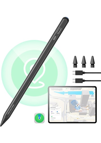 Geo Apple iPad Find My Özellikli Type-C Şarj Girişli Dijital Dokunmatik Kalem